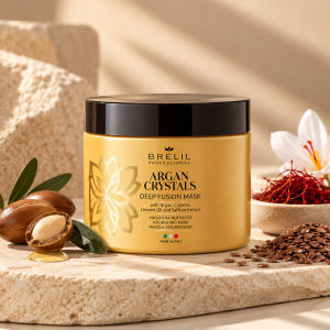 Brelil Professional Argan Crystals Deep Fusion intensyviai maitinanti plaukų kaukė